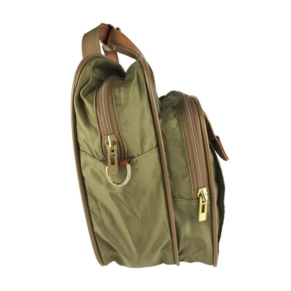 Hartmann Luggage Unisex Beige‎ Brown Top Handle Carry On Expandable Shoulder Bag - Picture 4 of 13